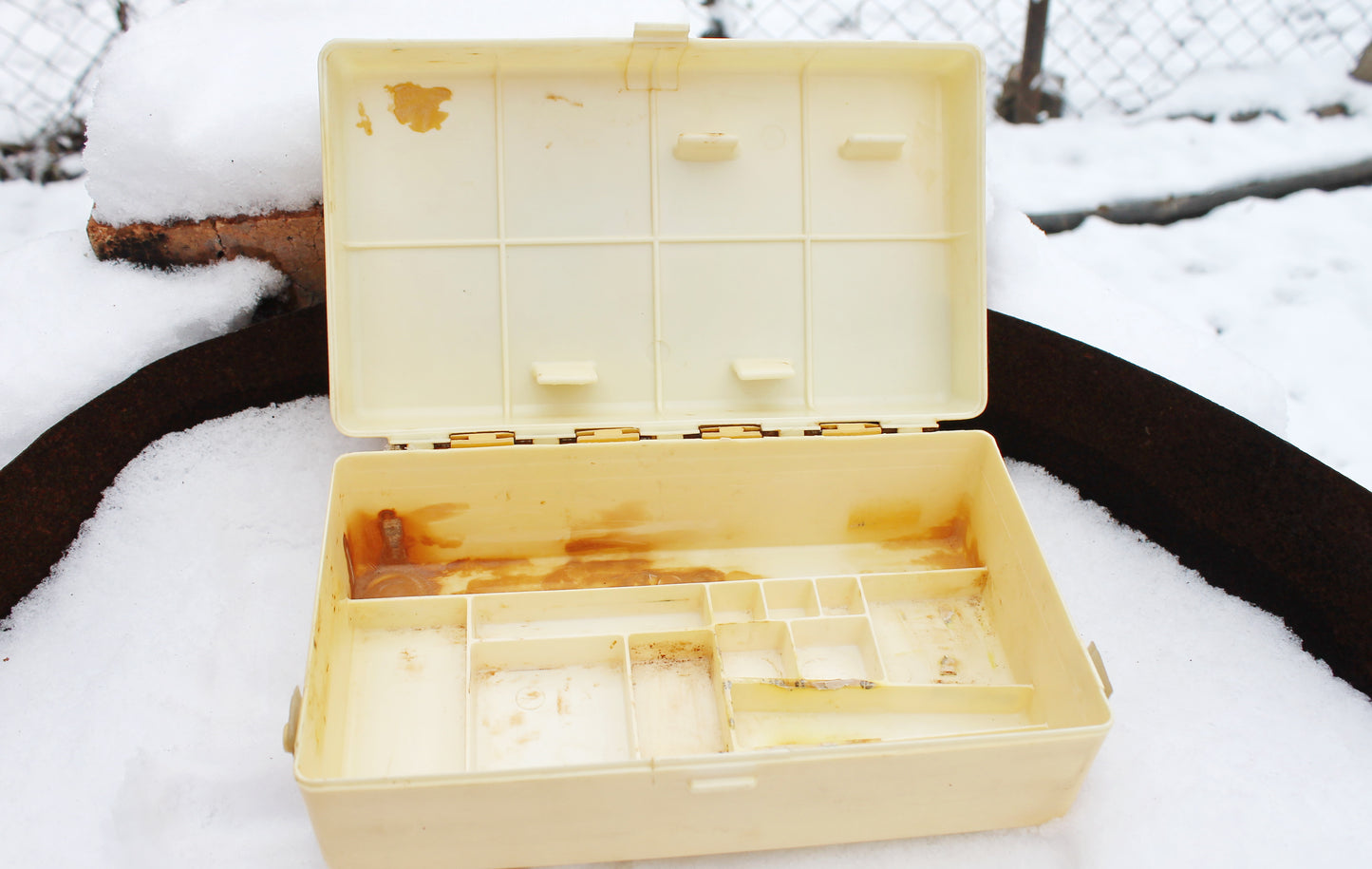 Vintage USSR medicine first aid kit 9.4 inches - Medical box - Medical accessory - First aid box - Soviet Medicine cabinet