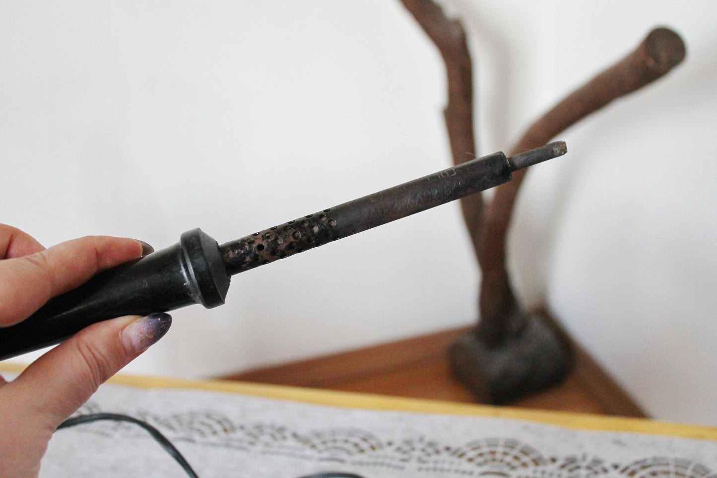 Vintage soviet Soldering Iron - black - Made in USSR in 1980s