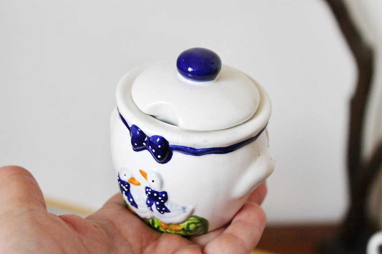Vintage cute porcelain goose Germany set for spices - made in Germany - 1970-1980