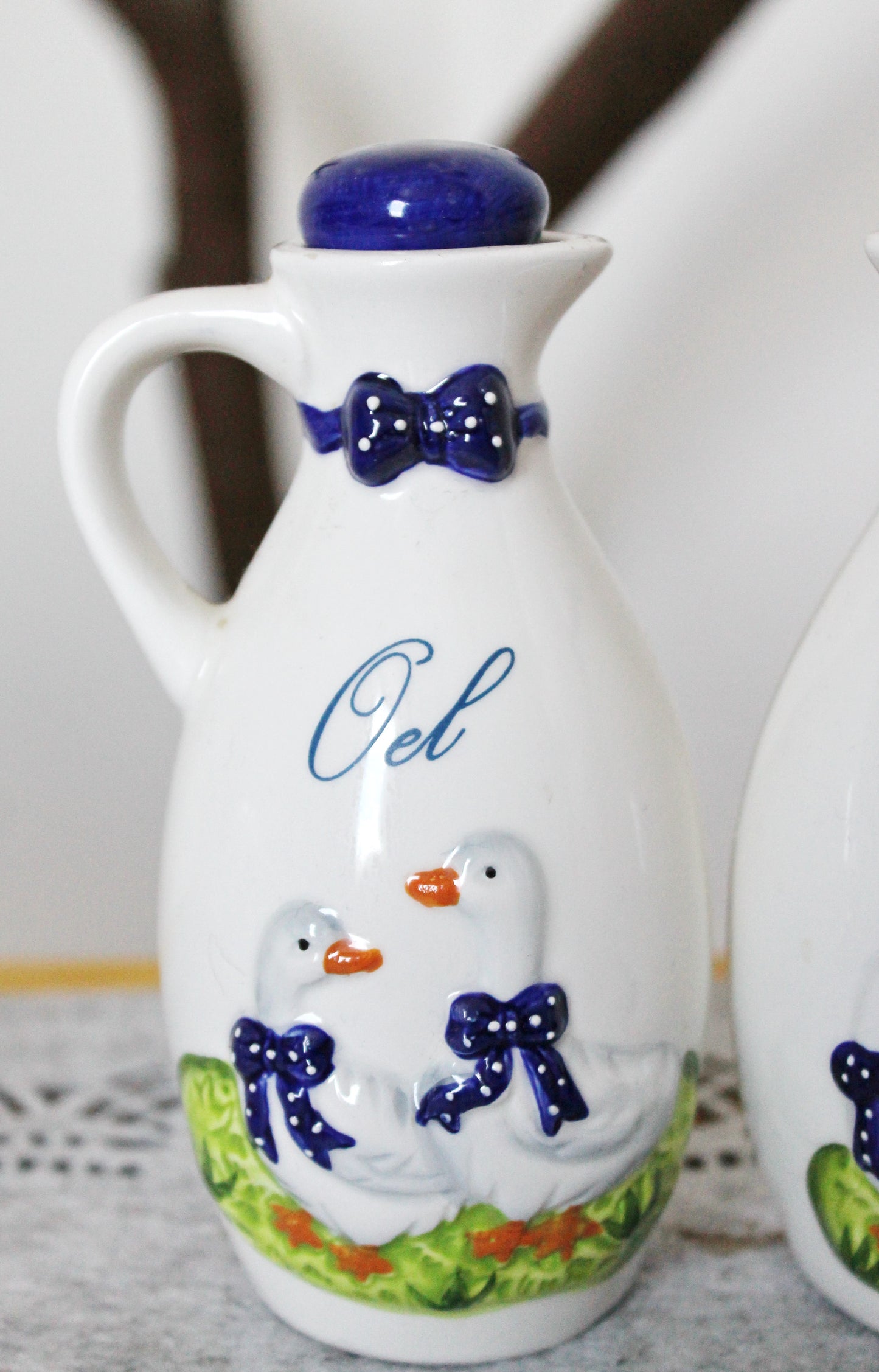 Vintage cute porcelain goose Germany set for spices - made in Germany - 1970-1980