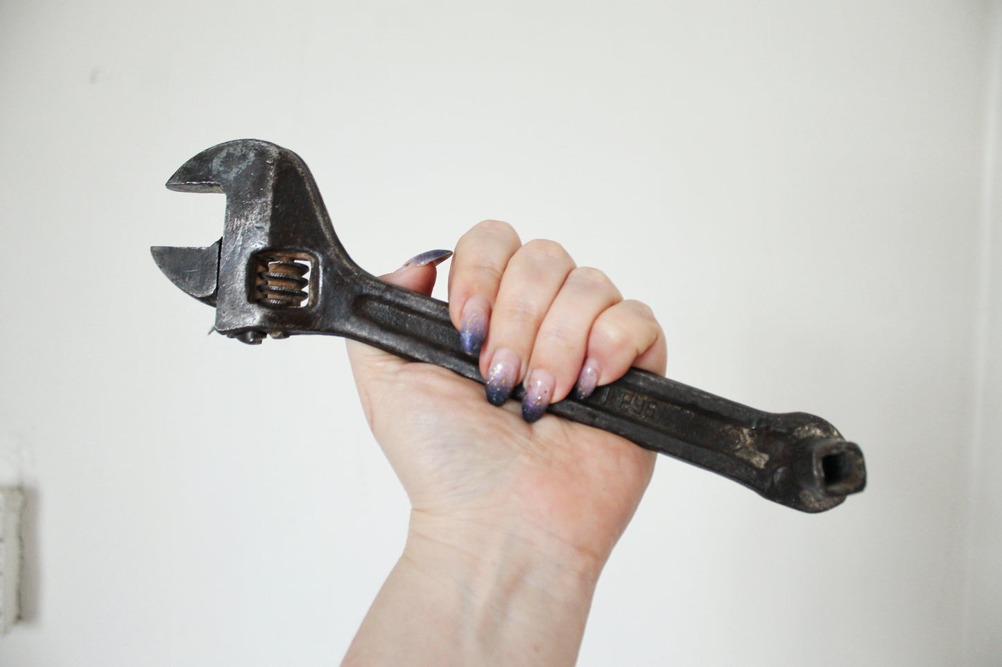 Vintage old USSR Wrench - 9.8 inches - Made in Soviet union in 1970s - Metal big wrench