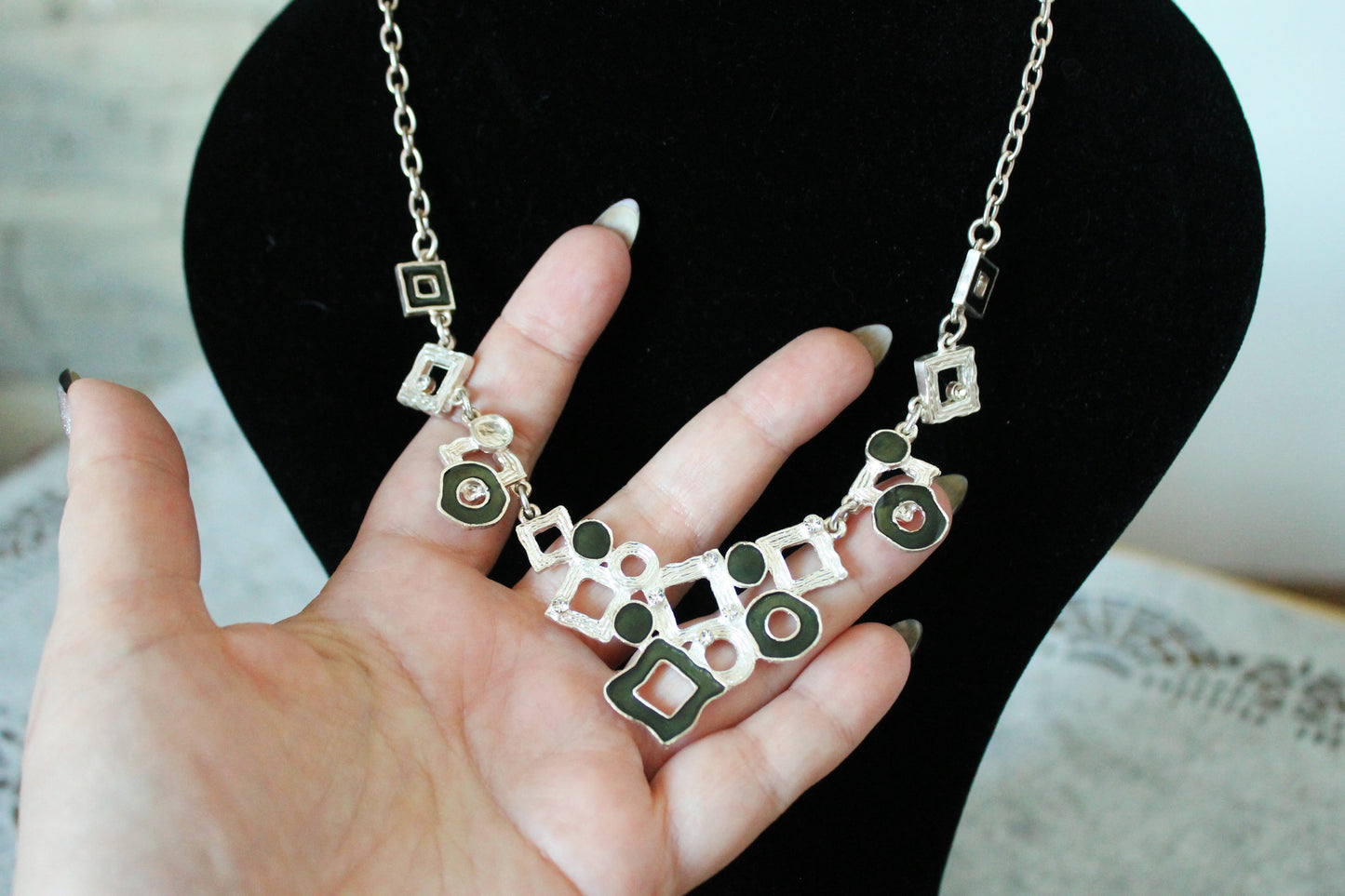 Vintage chain necklace from Germany 17.7 inches - Nekclace 1990s - Germany vintage bijouterie - gift neckalce