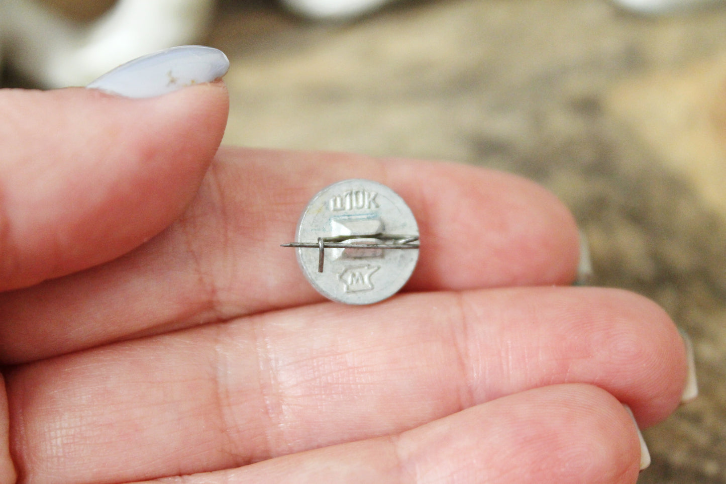 Vintage soviet small tiny USSR pin badge - C - USSR pin - vintage soviet badge - 1970