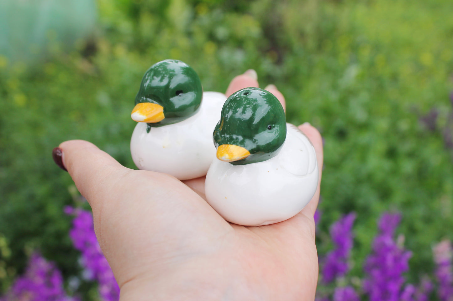 Vintage ceramic Ducks - Salt and Pepper Shakers – Made in Germany - 1970-1980s