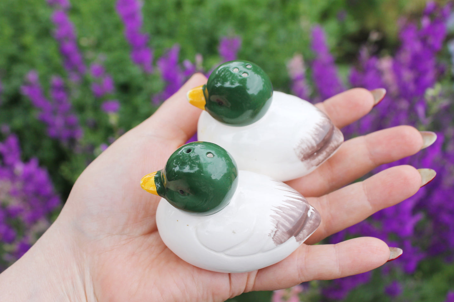 Vintage ceramic Ducks - Salt and Pepper Shakers – Made in Germany - 1970-1980s