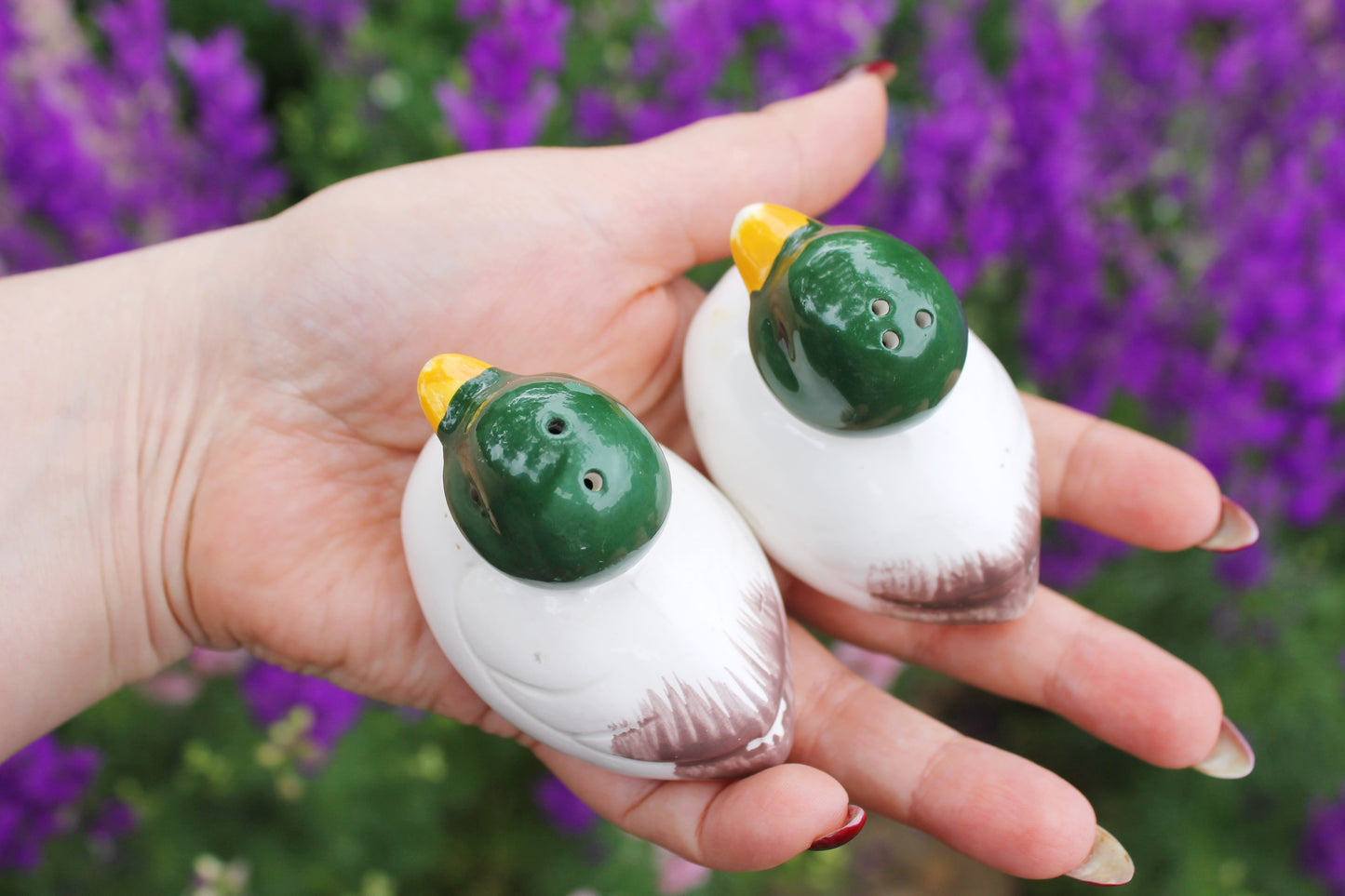 Vintage ceramic Ducks - Salt and Pepper Shakers – Made in Germany - 1970-1980s
