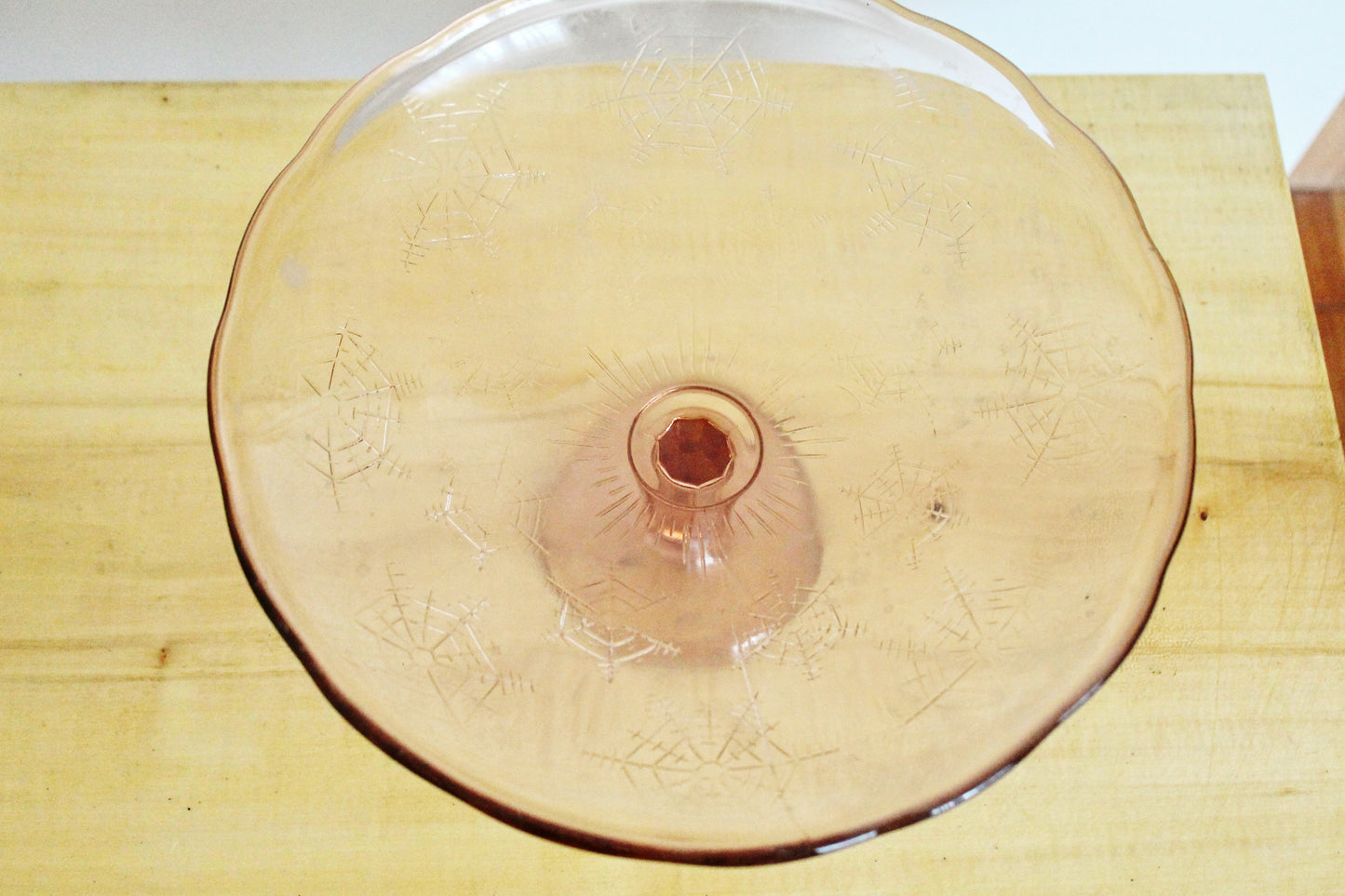 Vintage brown candy/fruit Glass bowl - 9.8 inches - Vase for candies - Tableware USSR kitchen - 1960s