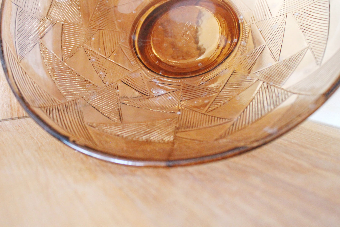 Vintage brown candy/fruit Glass bowl - 9 inches - Vase for candies - Tableware USSR kitchen - 1960s