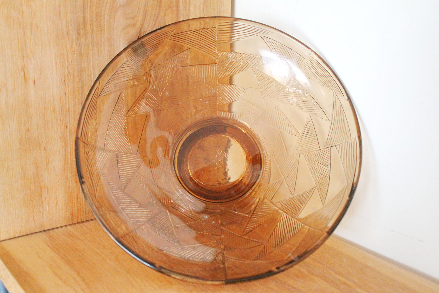 Vintage brown candy/fruit Glass bowl - 9 inches - Vase for candies - Tableware USSR kitchen - 1960s