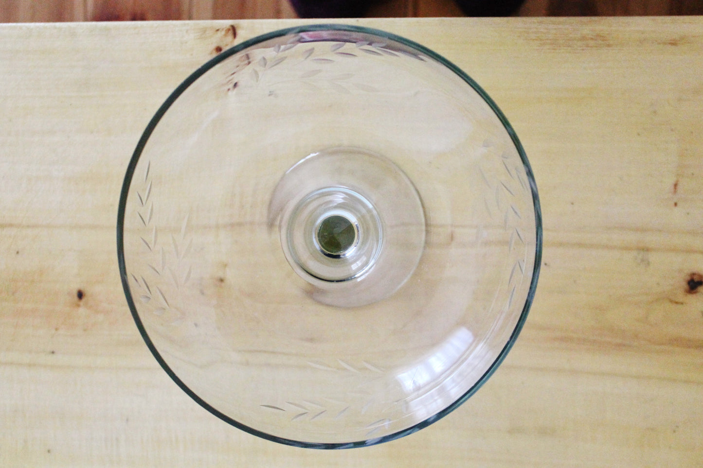 Vintage clear candy/fruit Glass bowl - 7.5 inches - Vase for candies - Tableware USSR kitchen - 1960s