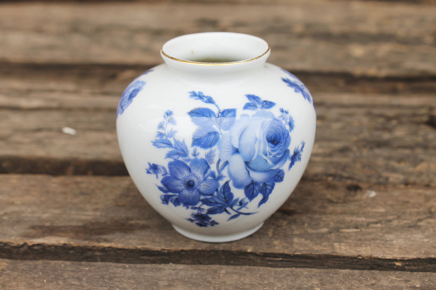 Vintage porcelain small vase 2.8 inches - made in Germany - mini vase - cute vintage mini vase - 1960-1970s