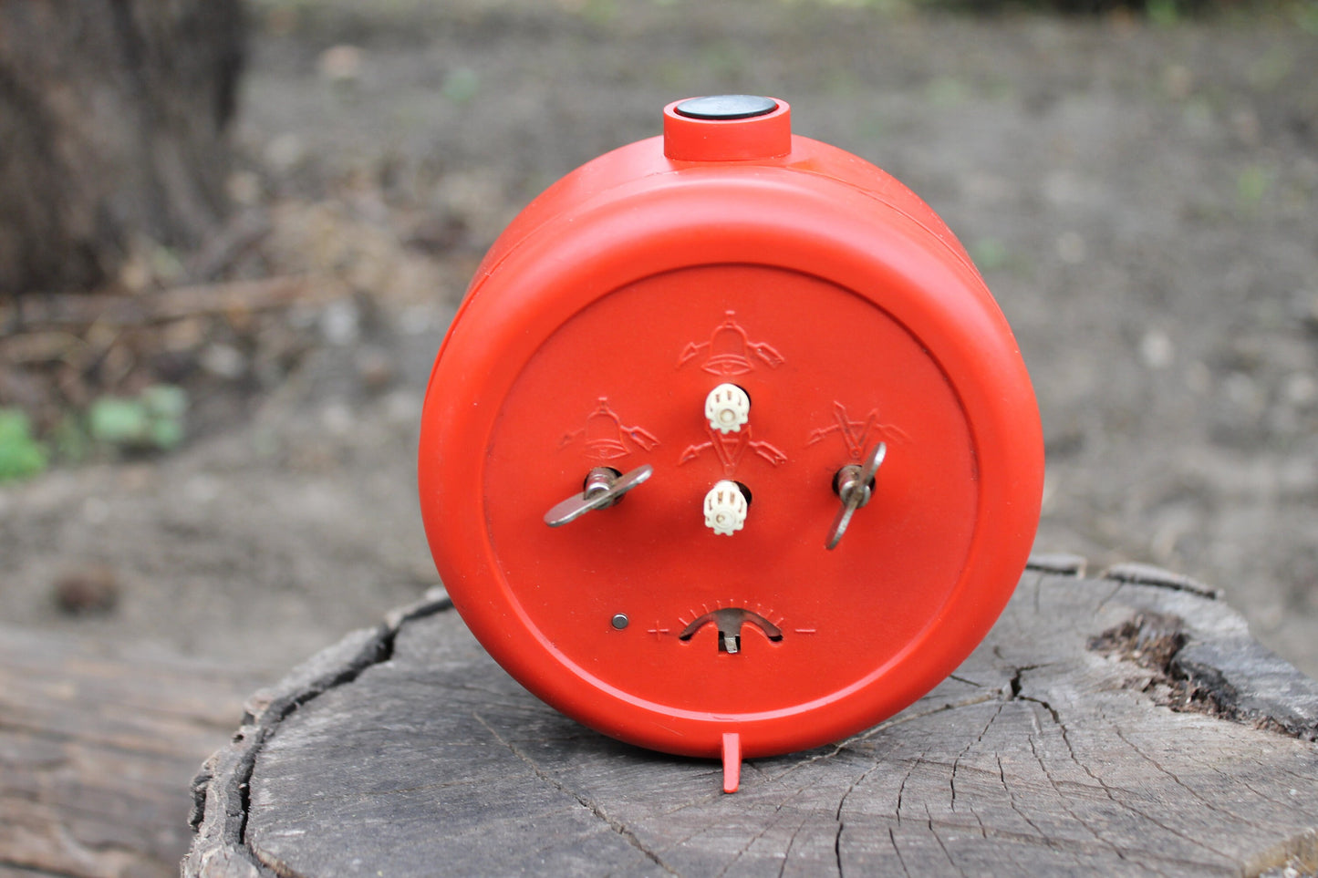 Yantar - Shabby chic Vintage Rare Alarm Clock - Soviet Mechanical Alarm Clock Vityaz- Home Decor - Vintage Decor
