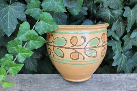 Vintage big Old Ceramic Pottery Clay Pot - Old Brown Pots Ukrainian traditional jug - USSR pottery jug - handmade pottery jug