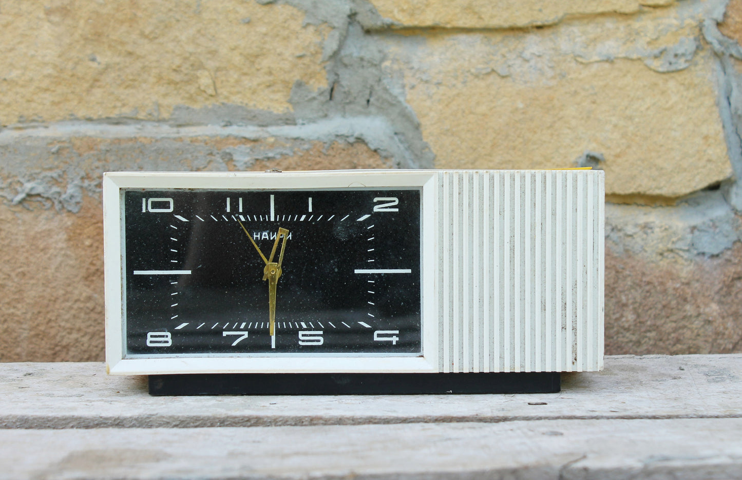 Musical Alarm Clock - Melody Clock - Rare Soviet Clock - Shelf Clock - Vintage Mechanical Desk Clock - 1970s
