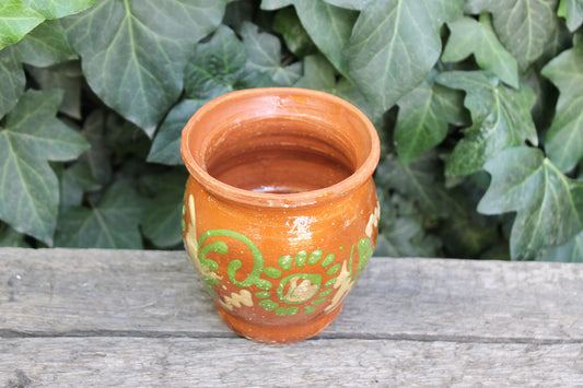 Old Ceramic Pottery Vintage Clay Pot - Old Brown Pots Ukrainian traditional jar - USSR pottery jug - handmade pottery jug