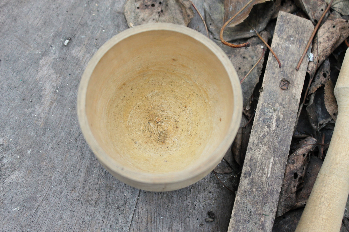 Vintage wooden Mortar & Pestle - Soviet Union - USSR - Ukrainain cookware - 1960s
