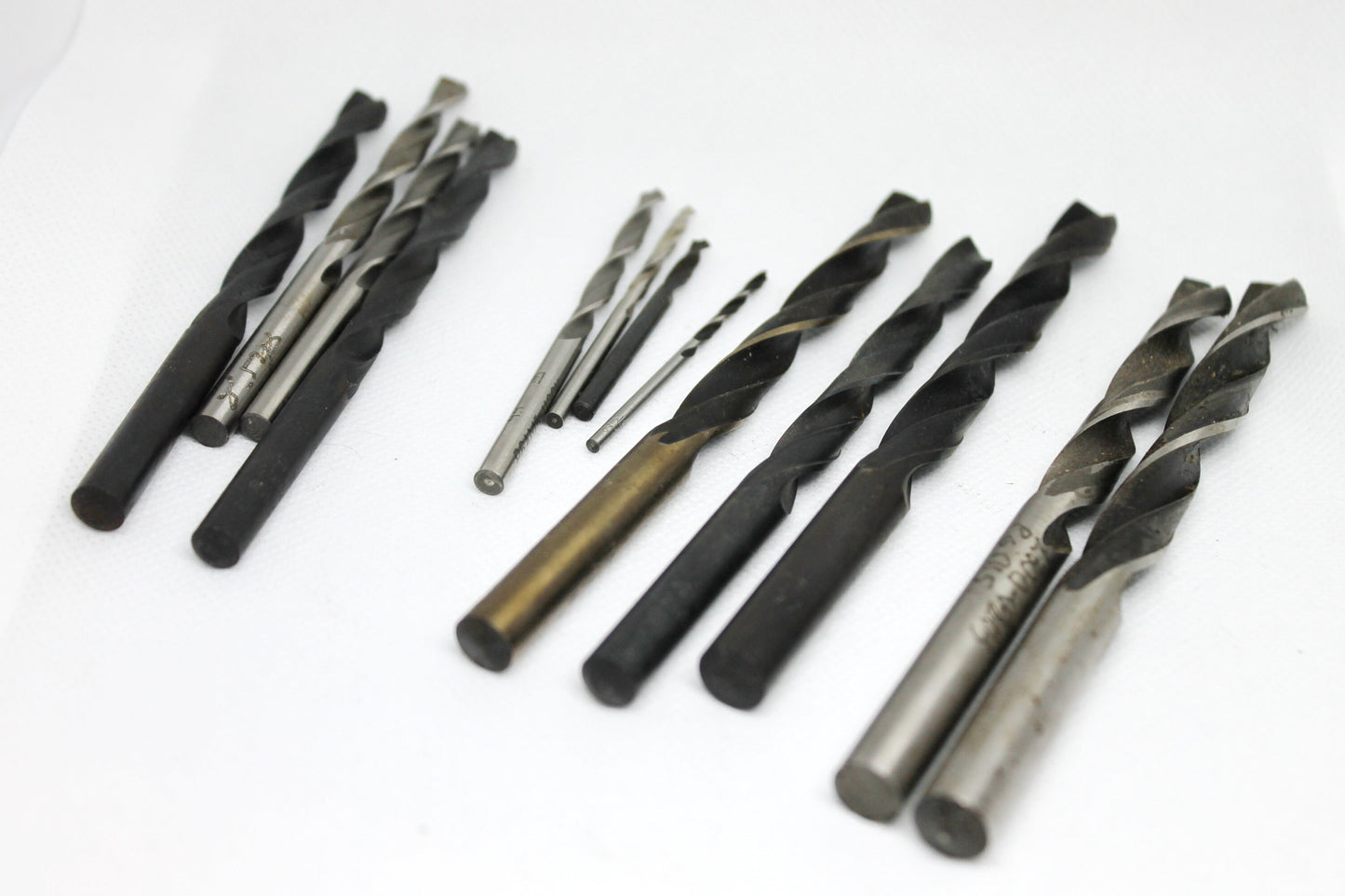 Set of 13 USSR vintage drill bits - not used - different sizes of drill bits - Soviet drill bits - 1970s