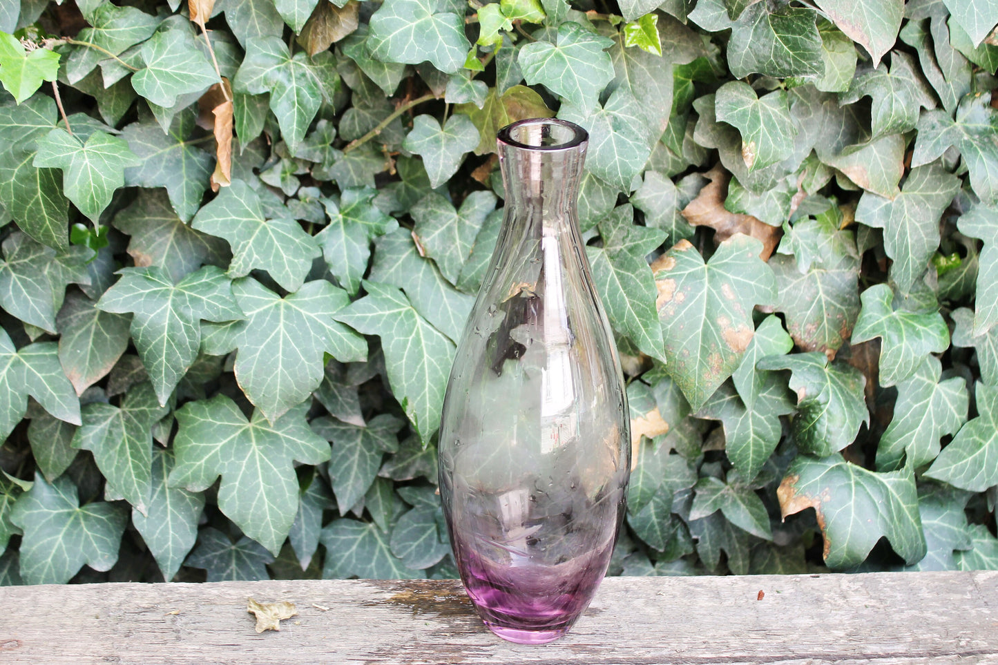 Vintage glass bottle - USSR vase - USSR Carafe - Soviet Glass Wine Bottle - Soviet Whiskey Carafe - 1970s