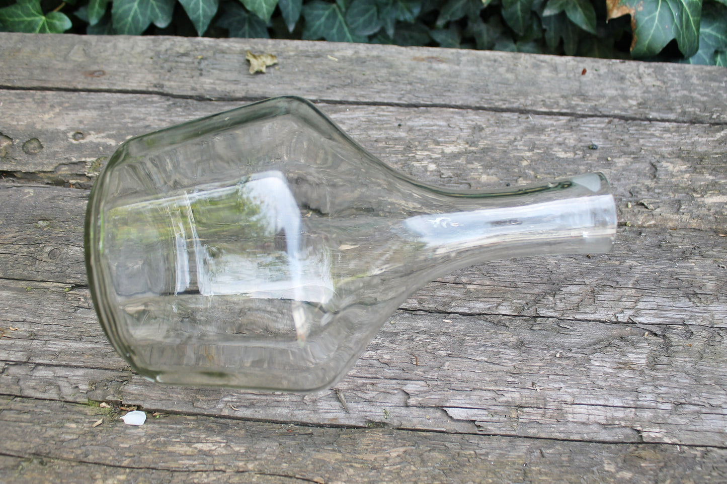 Vintage big glass bottle - USSR Carafe - Soviet Glass Wine Bottle - Soviet Whiskey Carafe - 1970s