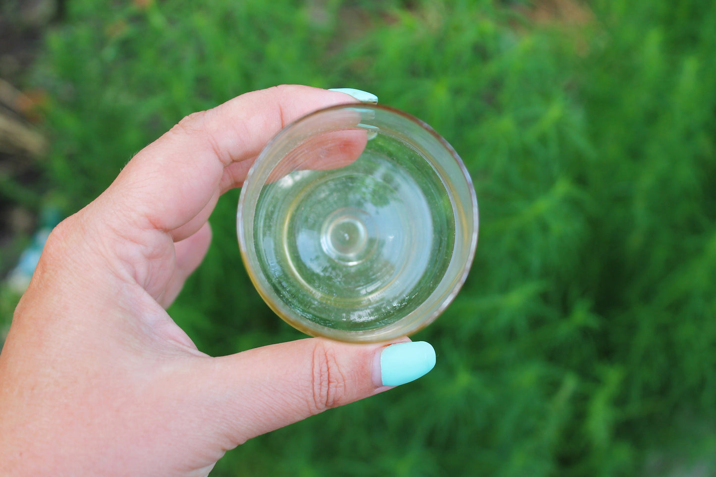 Vintage big glass - small glass vase - USSR beautiful vintage glass - soviet small vase - home decor glass - 1960s