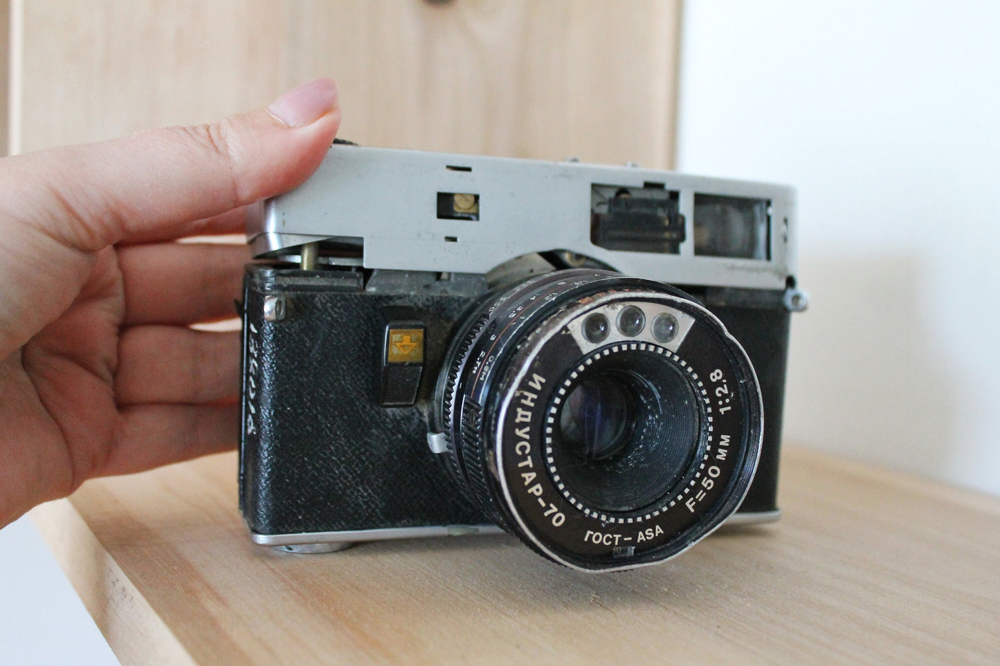 Soviet vintage Camera LOMO Sokol-2 - 35mm film rangefinder lens INDUSTAR-70 50mm f2.8 - USSR camera - vintage camera - rare camera