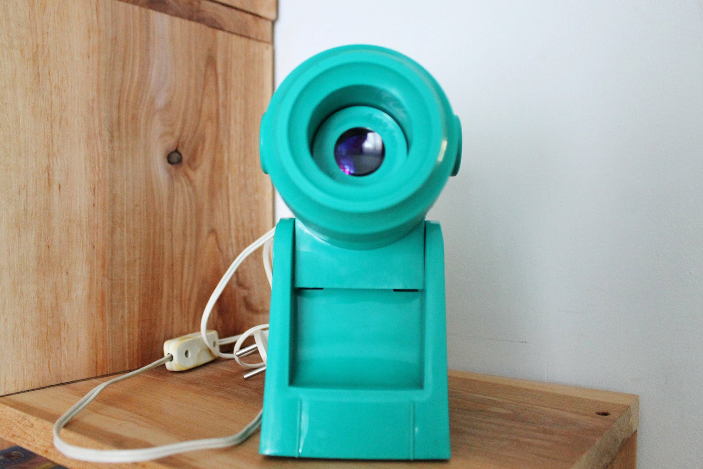 Vintage Soviet filmoscop - Soviet film strip Diafilm movie projector - Diaprojector from USSR - made in Ukraine in 1989