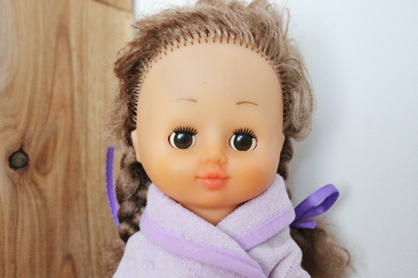 Vintage USSR doll "Martha" in a bathrobe -34 cm - 13.4 inches - USSR doll - Collectible doll - 1970s