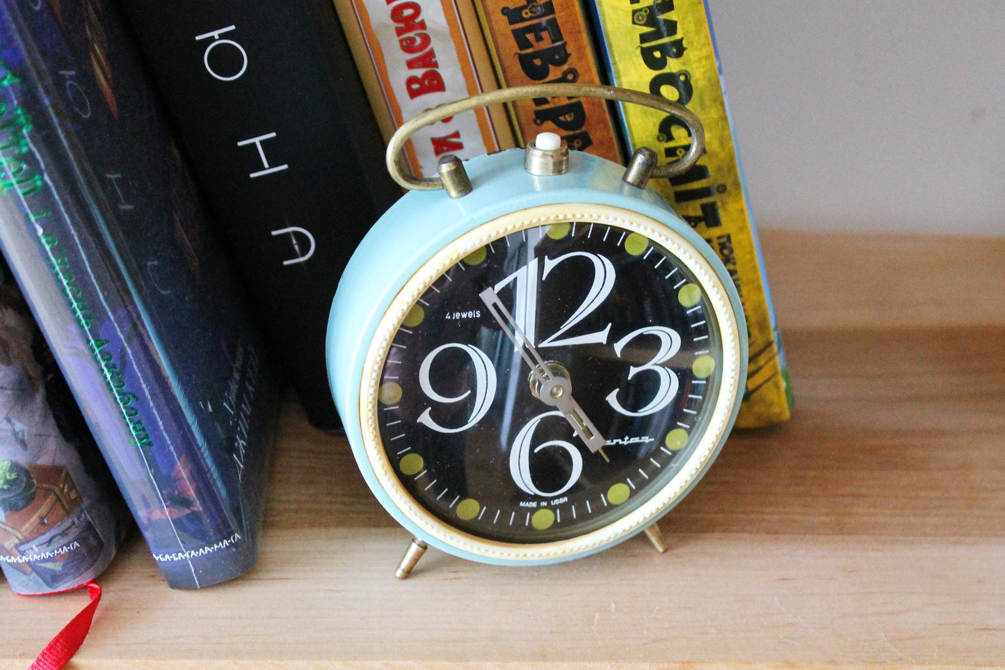 Shabby chic Jantar Alarm clock - Soviet clock 'Jantar' - Made in USSR - Vintage Alarm Clock - Working