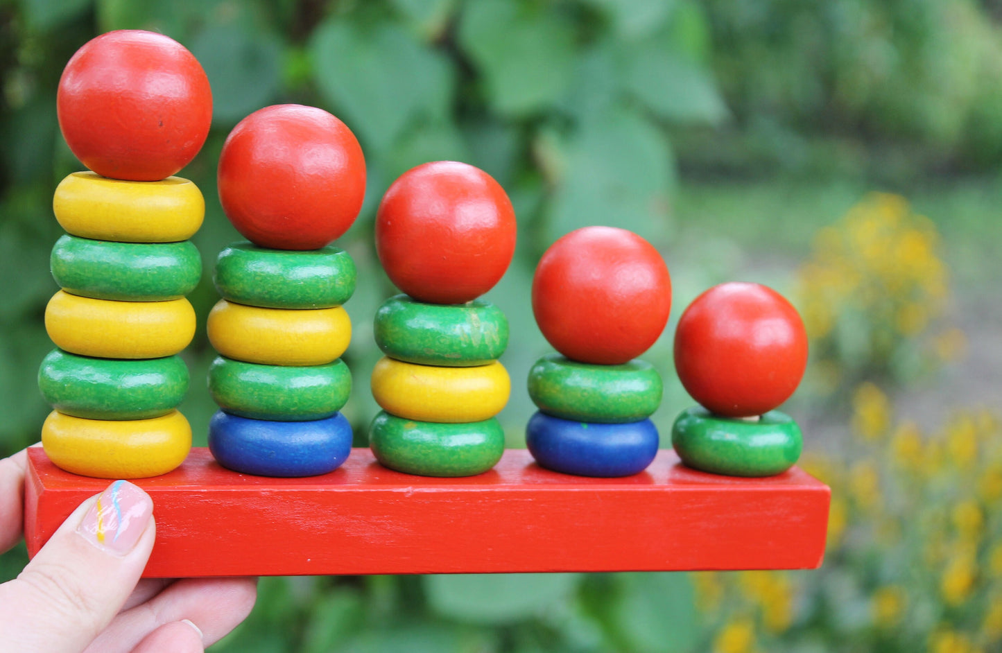 Wooden kids puzzle made in USSR - 7 inches long - vintage USSR toy - soviet kids puzzle - 1970s