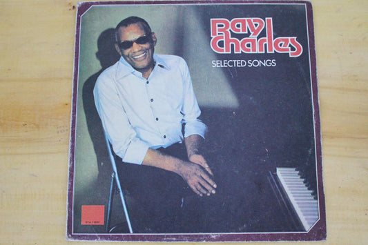 Retro music vinyl plate - Ray Charles - Rare retro records, Gramophone plate, Retro vinyl, Vintage vinyl, Music audio - 1980s