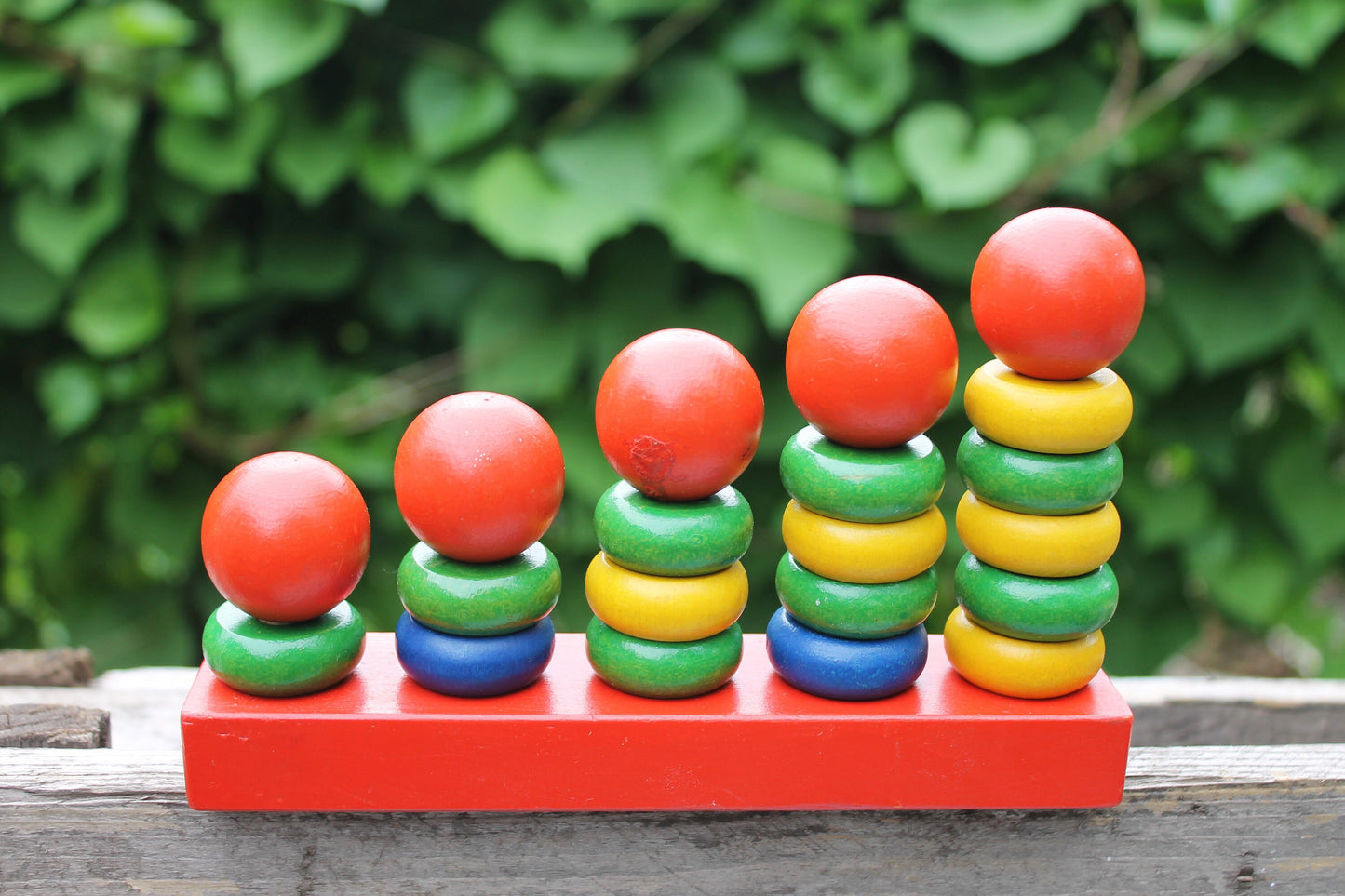 Wooden kids puzzle made in USSR - 7 inches long - vintage USSR toy - soviet kids puzzle - 1970s