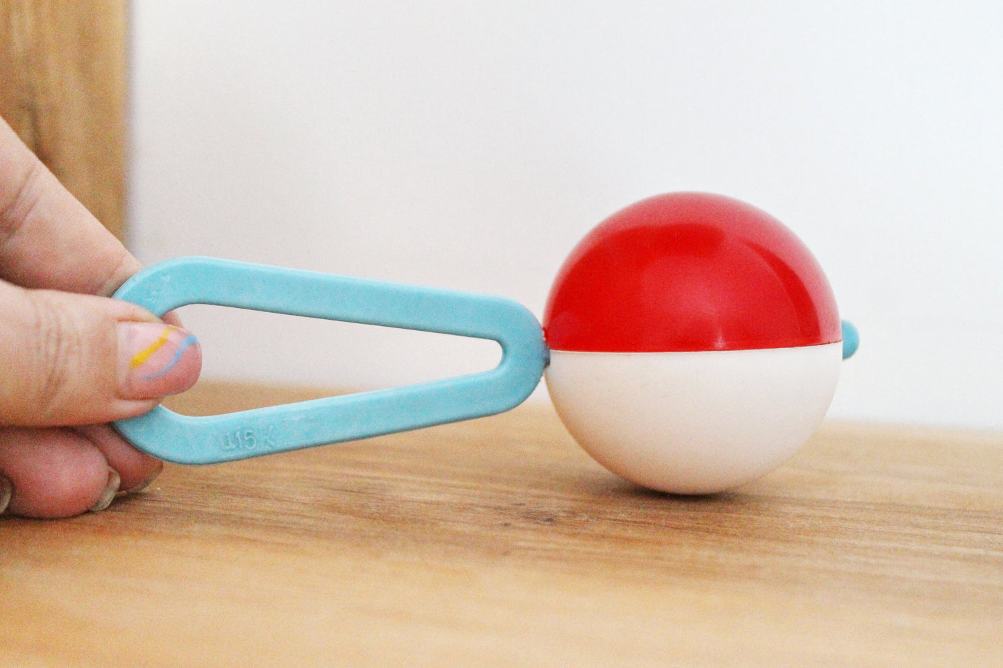 Soviet vintage baby rattle 5 inches - soviet toy - vintage toy - vintage rattle - Soviet Union toy - USSR rattle - 1970s