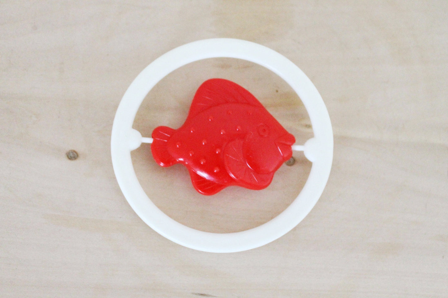 Soviet vintage baby rattle - Fish - 4.5 inches - soviet toy - vintage toy - vintage rattle - Soviet Union toy - USSR rattle - 1970s