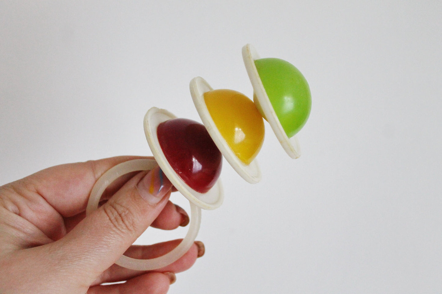 Soviet vintage baby rattle 4.6 inches - soviet toy - vintage toy - vintage rattle - Soviet Union toy - USSR rattle - 1970s