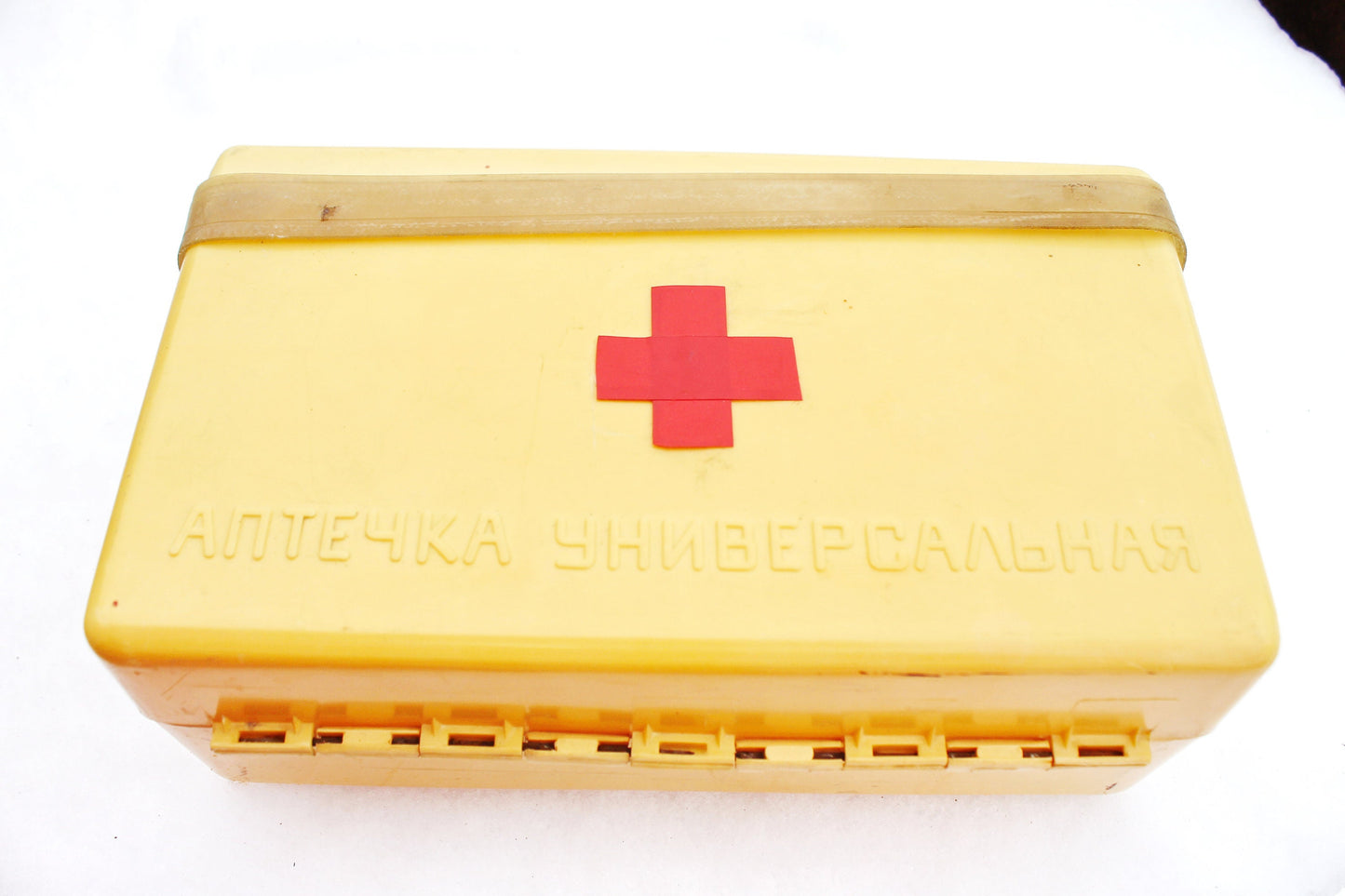Vintage USSR medicine first aid kit 9.4 inches - Medical box - Medical accessory - First aid box - Soviet Medicine cabinet