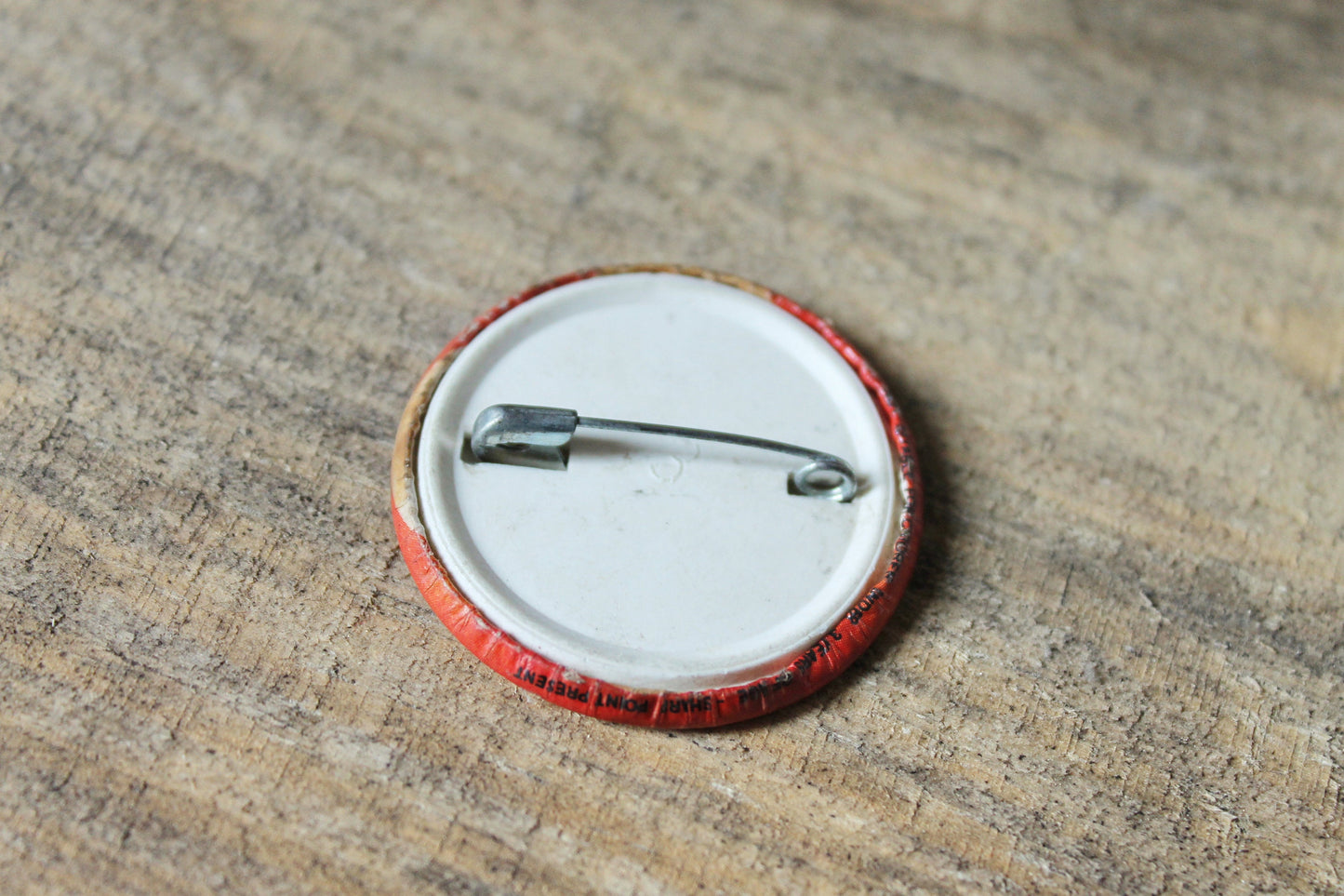 Vintage pin badge "Tuned to Perfection" - 1.5 inches - old pin - vintage badge - 1980-1990s