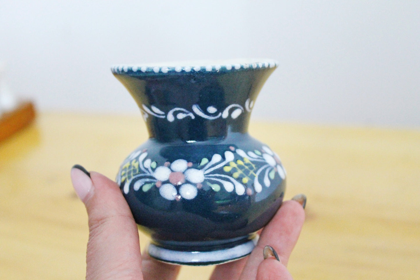Vintage porcelain small vase 3.2 inches - made in Germany  - mini vase - cute vintage mini vase - 1970-1980s