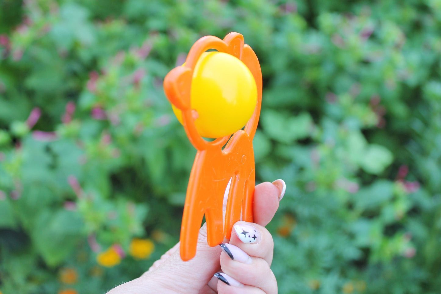 Soviet vintage baby rattle - Cat - 3.8 inches - soviet toy - vintage toy - vintage rattle - Soviet Union toy - USSR rattle - 1970s