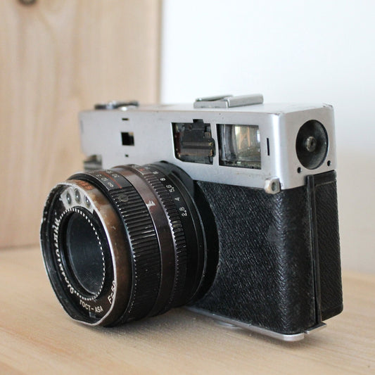 Soviet vintage Camera LOMO Sokol-2 - 35mm film rangefinder lens INDUSTAR-70 50mm f2.8 - USSR camera - vintage camera - rare camera
