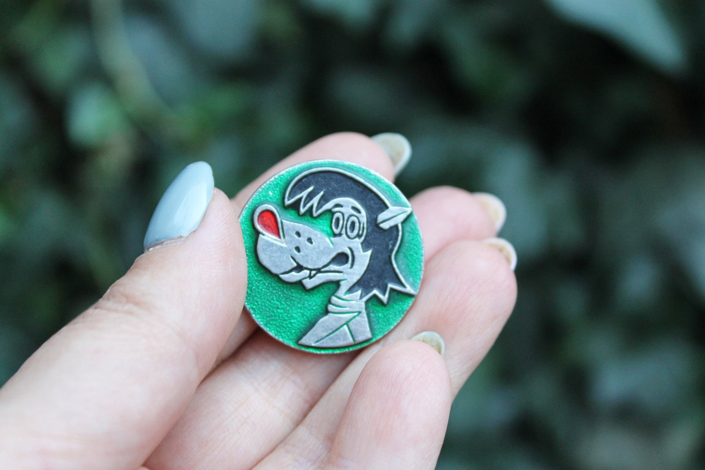 Vintage soviet USSR round pin badge - Wolf - Nu pogodi - cartoon character - USSR pin - vintage soviet badge - 1980s