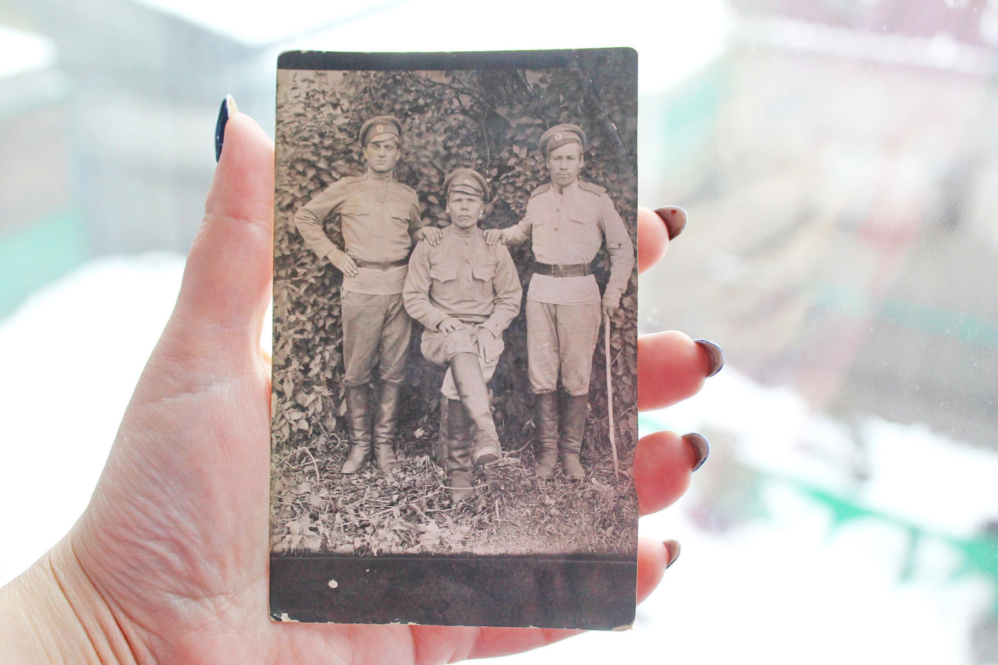 Vintage photo-postcard from 1930s-1940s - USSR - Soviet photo - collectible photo - antique