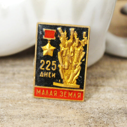 Vintage soviet USSR pin badge -Small land - USSR pin - vintage soviet badge - 1970s