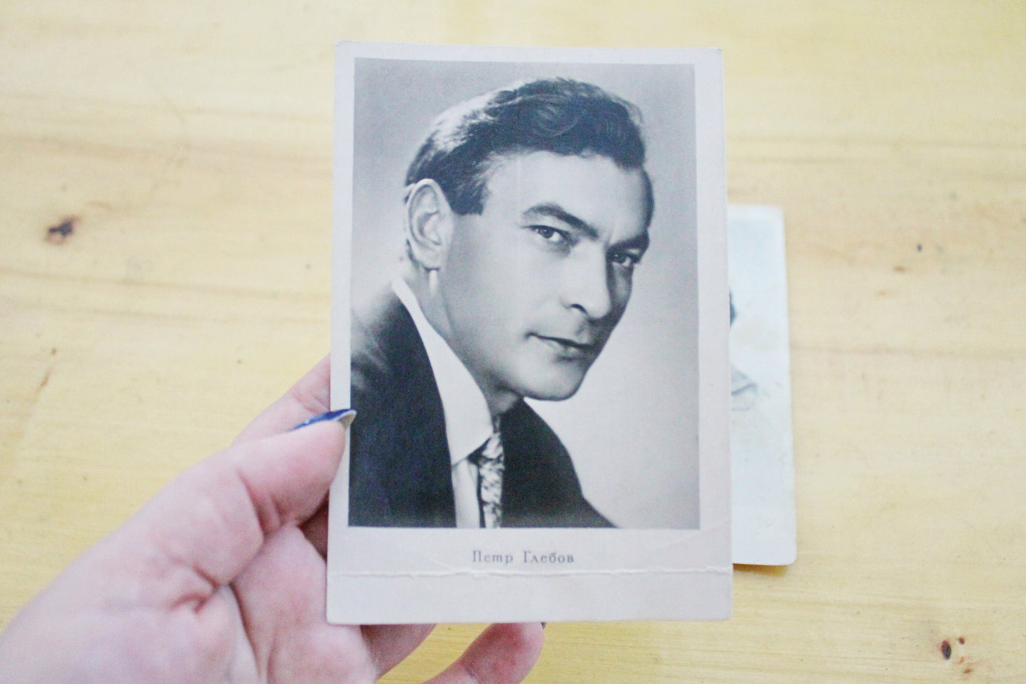 Set of 2 Vintage postcards with soviet actors - USSR - Soviet - collectible Cards - 1