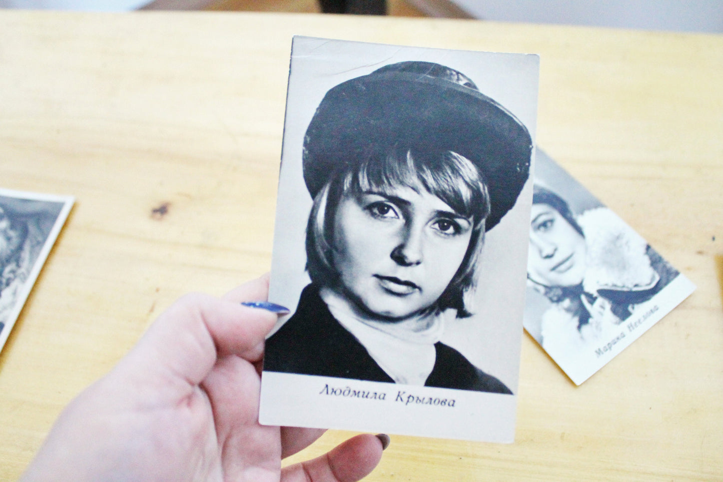 Set of 2 Vintage postcards with soviet actors - USSR - Soviet - collectible Cards - 5