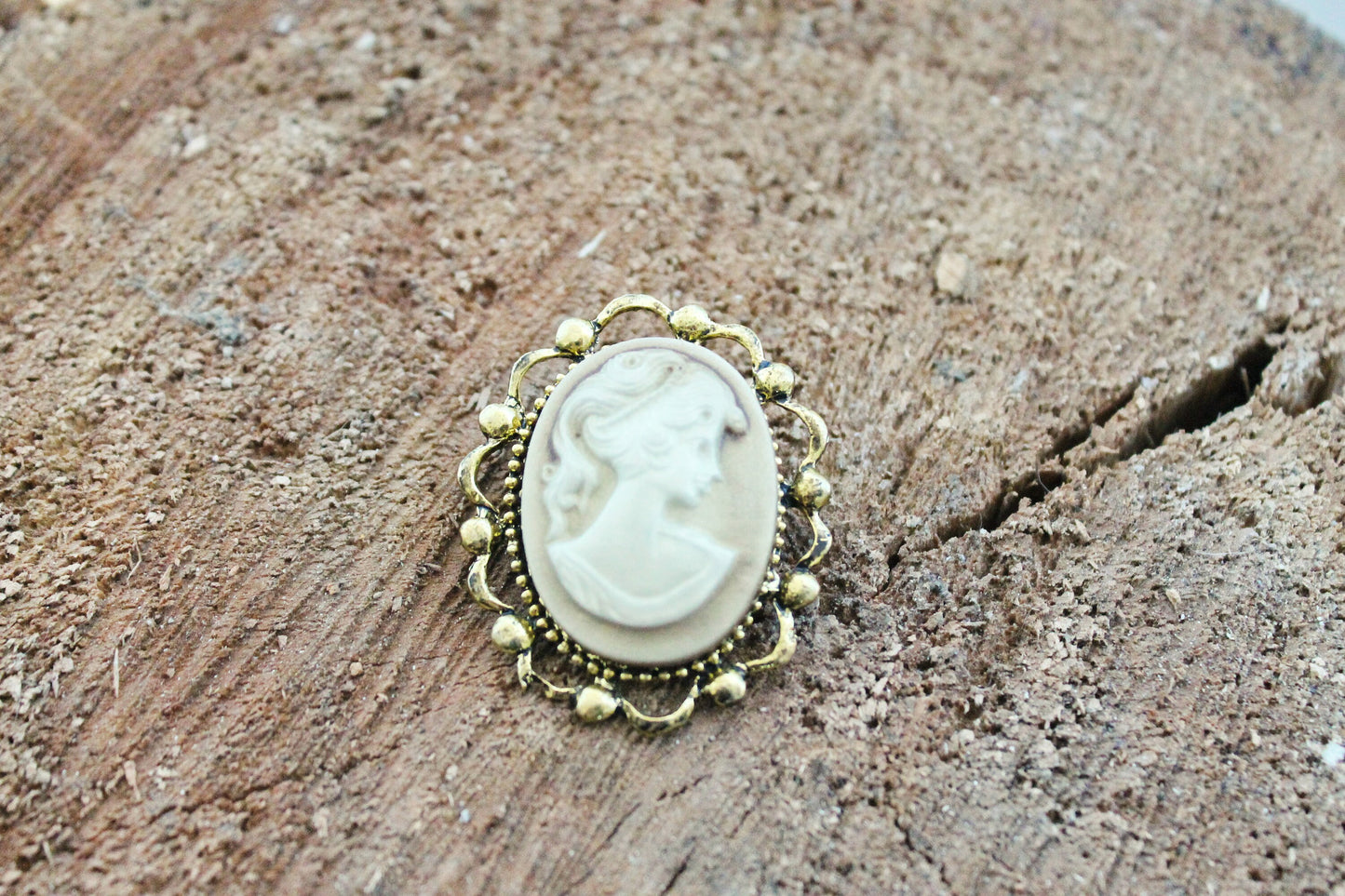 Vintage Antique Cameo - Vintage Soviet Mother's Day Jewelry - Jewelry Gift USSR - Art Deco Cameo