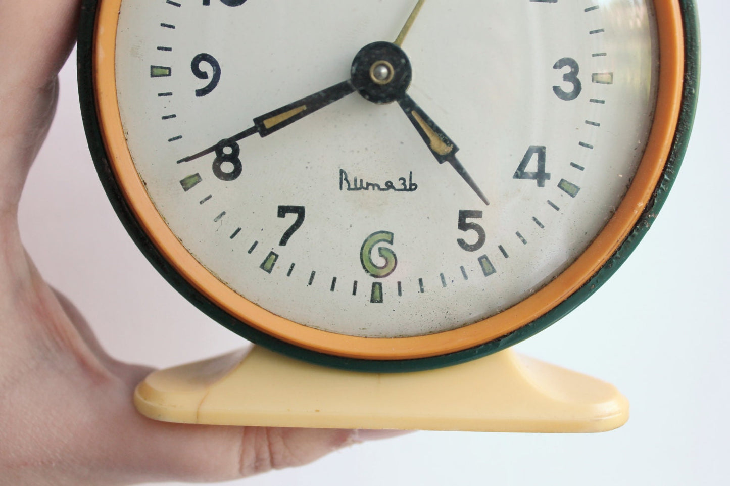 Shabby chic Vintage Rare Alarm Clock - Soviet Mechanical Alarm Clock Vitjaz- Home Decor - Vintage Decor