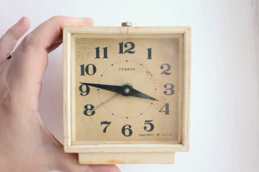 Shabby chic Vintage Rare Clock - Soviet Mechanical Clock Sevani - Home Decor - Vintage Decor
