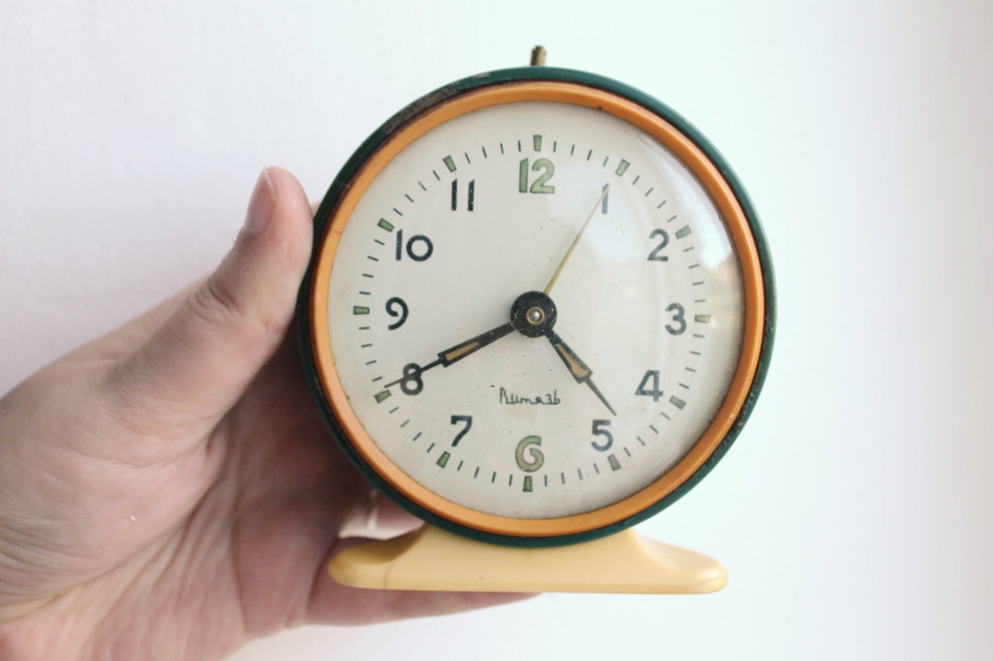 Shabby chic Vintage Rare Alarm Clock - Soviet Mechanical Alarm Clock Vitjaz- Home Decor - Vintage Decor