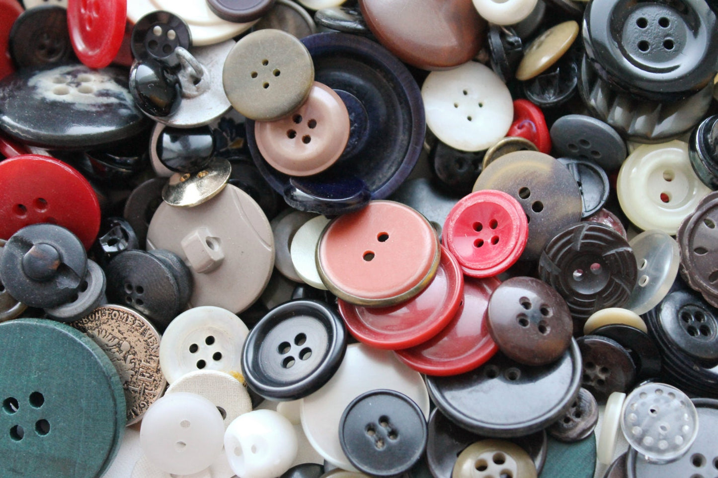BUTTONS. USSR vintage. A lot of buttons from USSR era. Countless - 1
