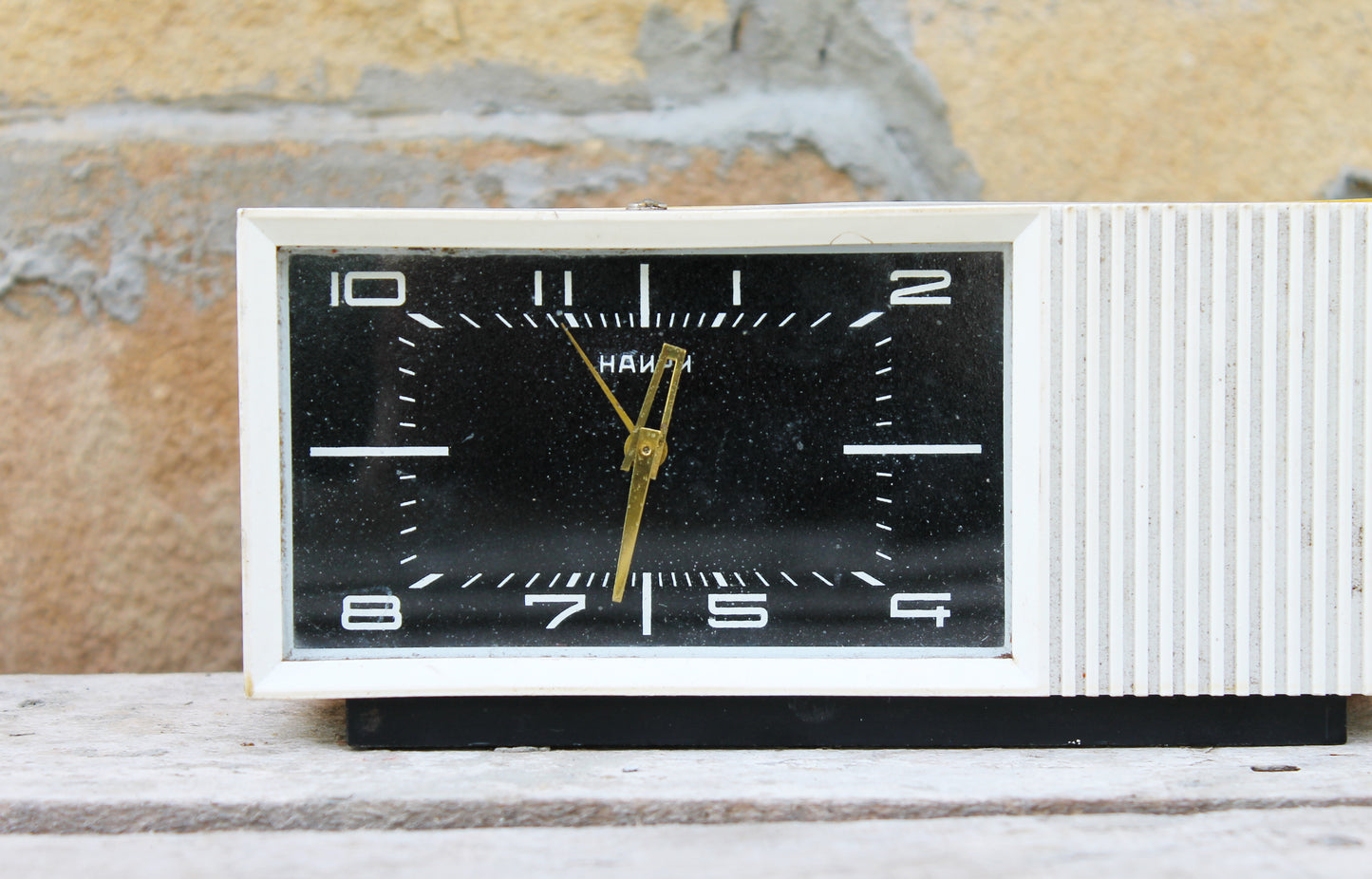 Musical Alarm Clock - Melody Clock - Rare Soviet Clock - Shelf Clock - Vintage Mechanical Desk Clock - 1970s